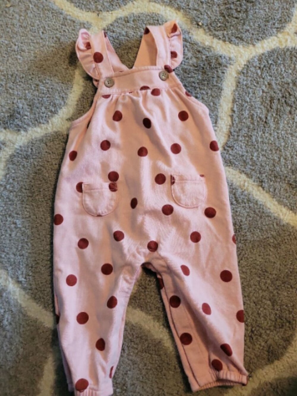 Girls size 9 months polka dot jumper